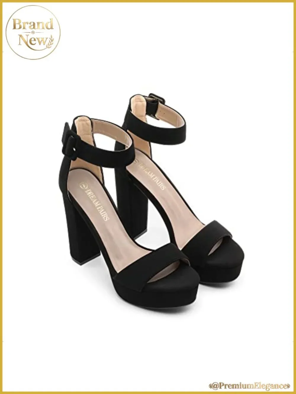 Women's Platform High Heel Sandals Faux Leather